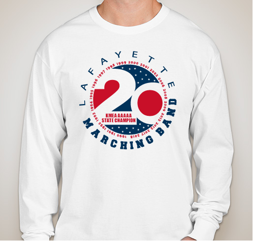 Lafayette Band 20x State Champs! Fundraiser - unisex shirt design - front