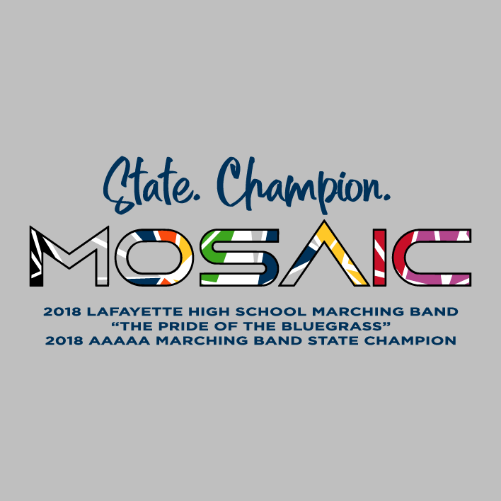 MOSAIC STATE CHAMPIONS shirt design - zoomed