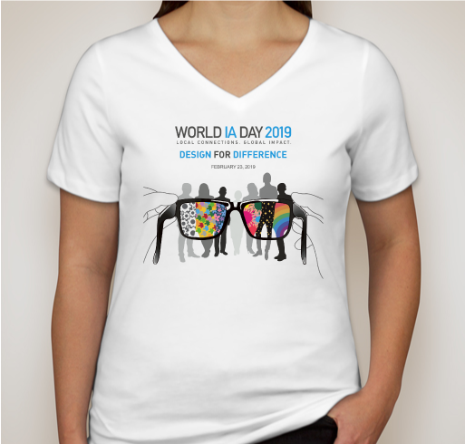 Wear your support for World Information Architecture Day 2019 Fundraiser - unisex shirt design - front