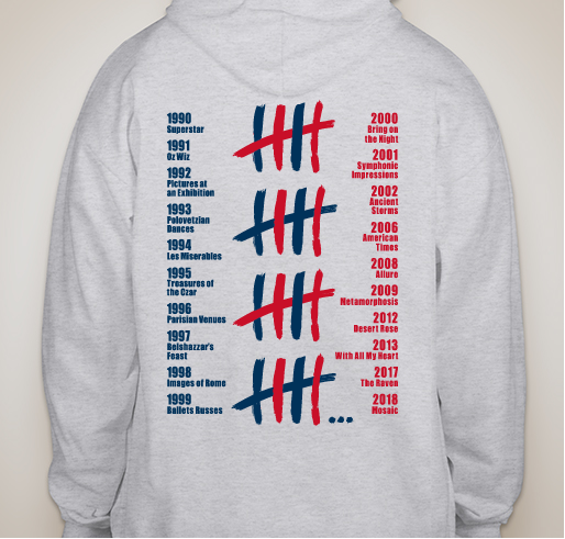 Lafayette Band State Champs x 20 Zipper Hoodie! Fundraiser - unisex shirt design - back