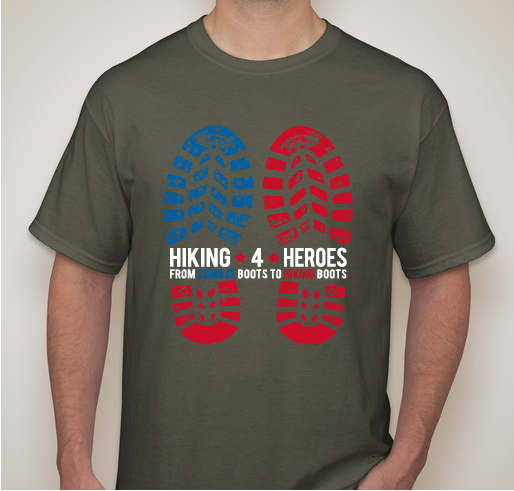 Hiking 4 Heroes Fundraiser Fundraiser - unisex shirt design - front