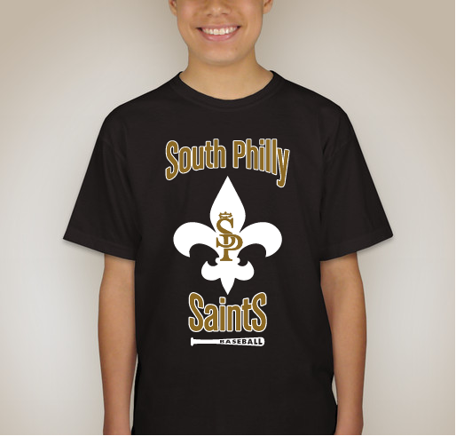 South Philly Saints Baseball T-Shirt Fundraiser - unisex shirt design - back