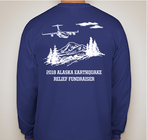 Arnold Air Society & Silver Wings 2018 Alaska Earthquake Relief Fundraiser Fundraiser - unisex shirt design - back