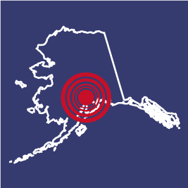 Arnold Air Society & Silver Wings 2018 Alaska Earthquake Relief Fundraiser shirt design - zoomed