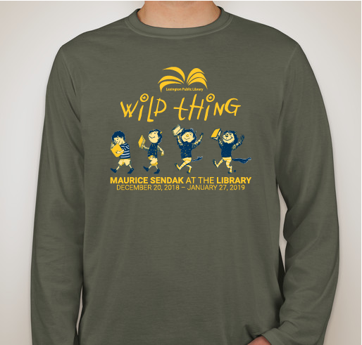 Wild Things at the Lexington Public Library (Adult & Children) Fundraiser - unisex shirt design - front