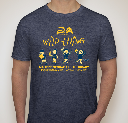 Wild Things at the Lexington Public Library (Adult & Children) Fundraiser - unisex shirt design - front