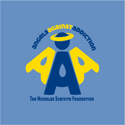 Angels Against Addiction shirt design - zoomed