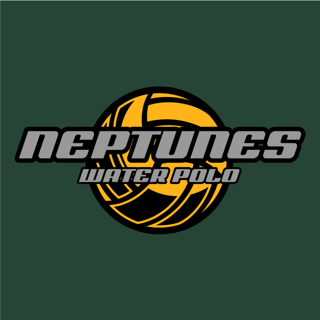 Neptunes Water Polo Winter 2018 shirt design - zoomed