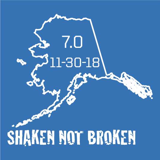 shaken not broken shirt design - zoomed