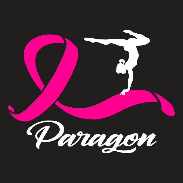 Paragon Gymnastics Pink Meet Breast Cancer Tshirt Fundraiser shirt design - zoomed