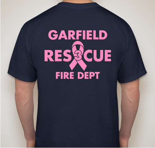 #Amandastrong breast cancer support shirts Fundraiser - unisex shirt design - back
