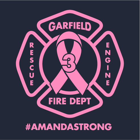 #Amandastrong breast cancer support shirts shirt design - zoomed