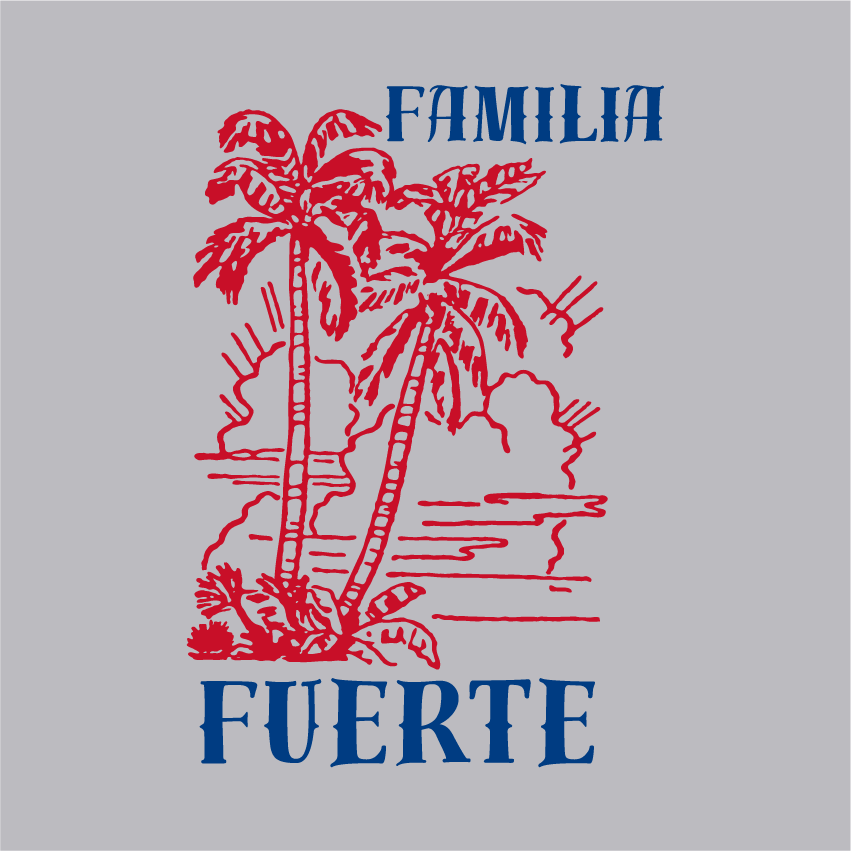 Familia Fuerte shirt design - zoomed