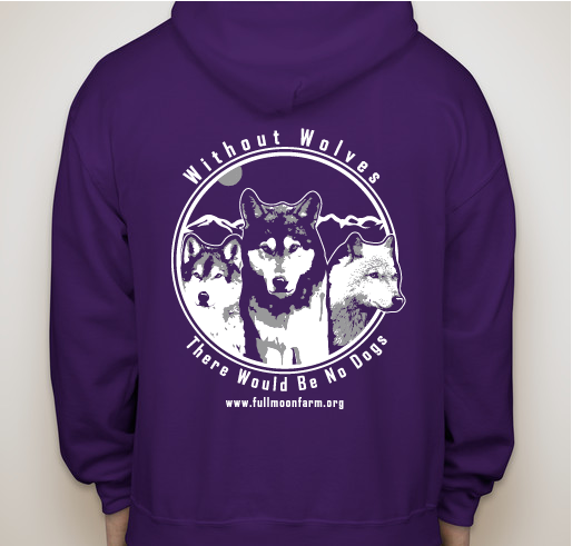 Raising Money for Wolfdog Rescue 2019 Fundraiser - unisex shirt design - back