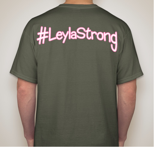 #LeylaStrong Fundraiser - unisex shirt design - back