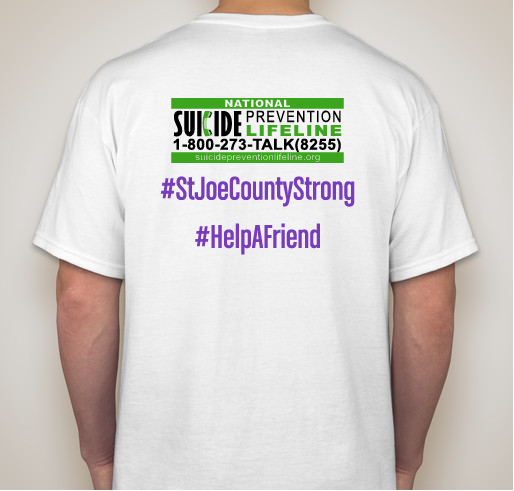 St. Joe County Strong Fundraiser - unisex shirt design - back