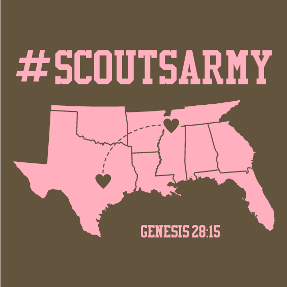 Scout's Army shirt design - zoomed
