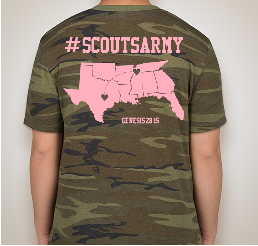 Scout's Army Fundraiser - unisex shirt design - back