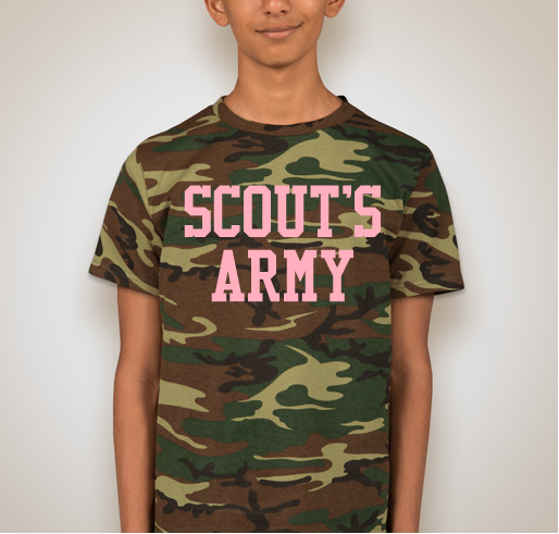 Scout's Army Fundraiser - unisex shirt design - front