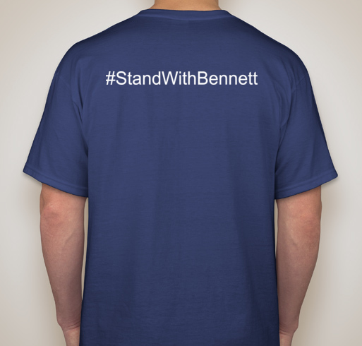 #StandWithBennett Fundraiser - unisex shirt design - back