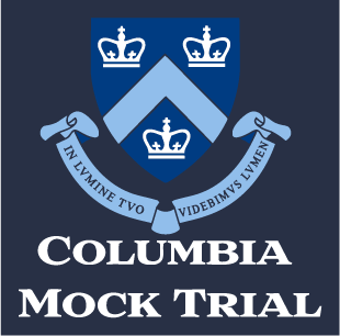 Columbia Mock Trial shirt design - zoomed