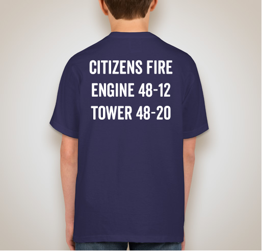 Citizens Fire Company #2 T-shirt Sale Fundraiser - unisex shirt design - back