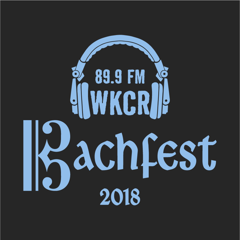 Purchase a shirt and help the non-profit station WKCR alive and well through this Bachfest Season! shirt design - zoomed
