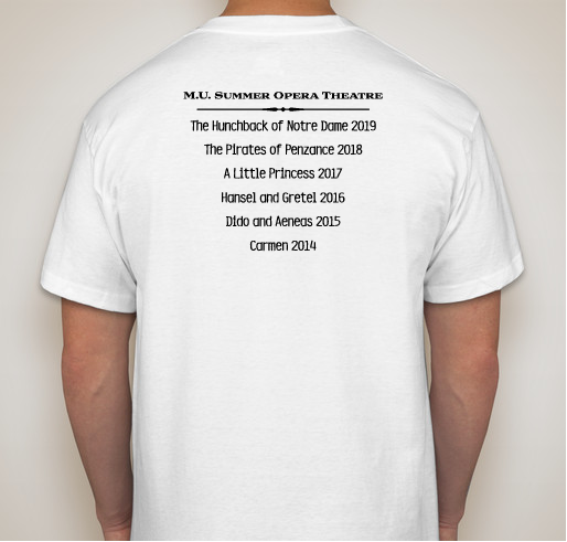 M.U.S.O.T. Fundraiser Fundraiser - unisex shirt design - back