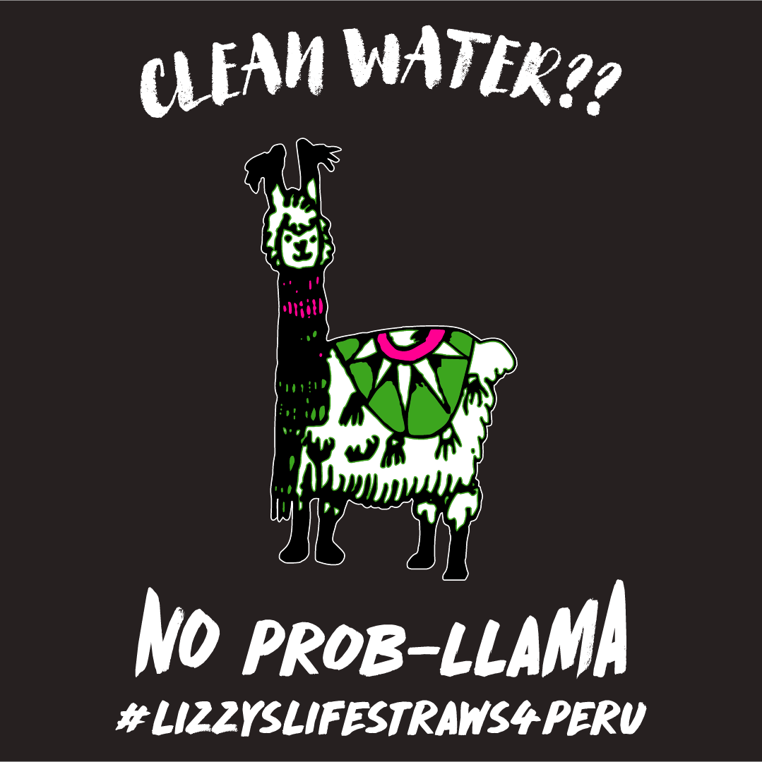 #LIZZYSLIFESTRAWS4PERU shirt design - zoomed