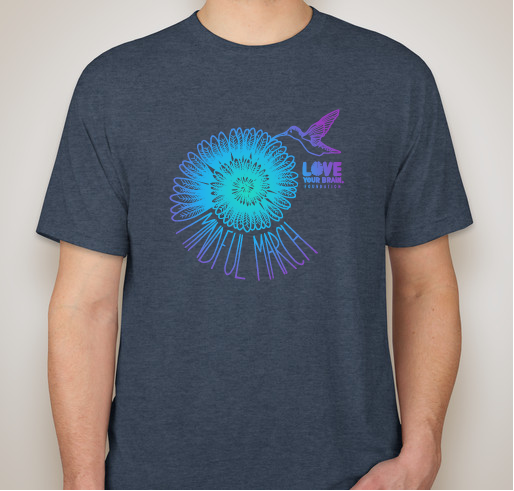 LoveYourBrain - MindfulMarch 2019 Fundraiser - unisex shirt design - front