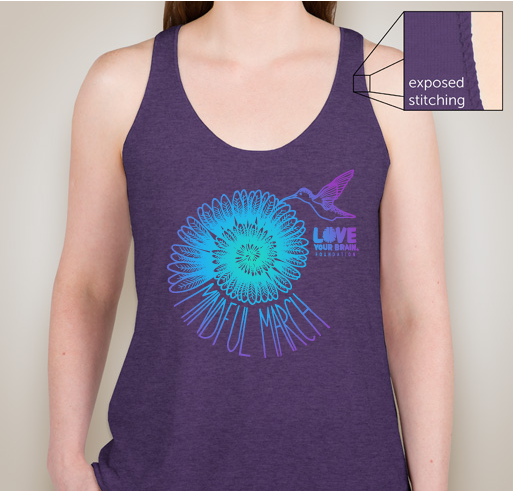LoveYourBrain - MindfulMarch 2019 Fundraiser - unisex shirt design - front