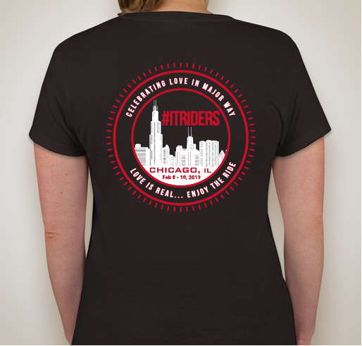 ITR Riders Get-Away Weekend Chicago Fundraiser - unisex shirt design - back