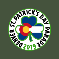 Denver St. Patrick's Day Parade 2019 Gear shirt design - zoomed