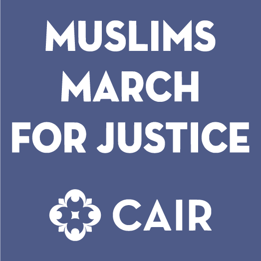 Muslims March for Justice shirt design - zoomed