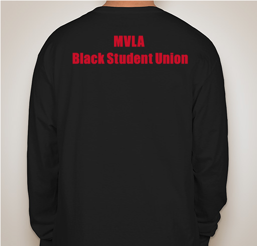 Los Altos High School Black Student Union Swag Fundraiser - unisex shirt design - back