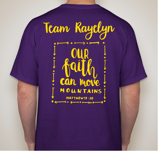 Team Rayelyn Fundraiser - unisex shirt design - back