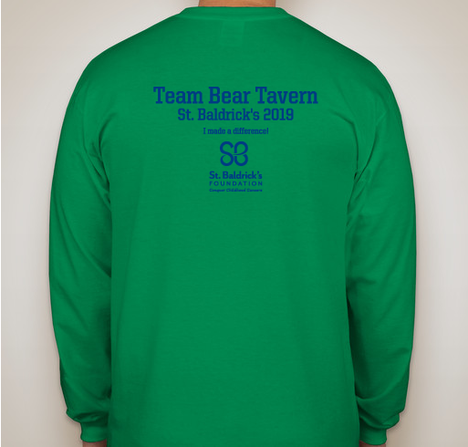 2019 ST Baldrick's Fundraiser - Bear Tavern Fundraiser - unisex shirt design - back