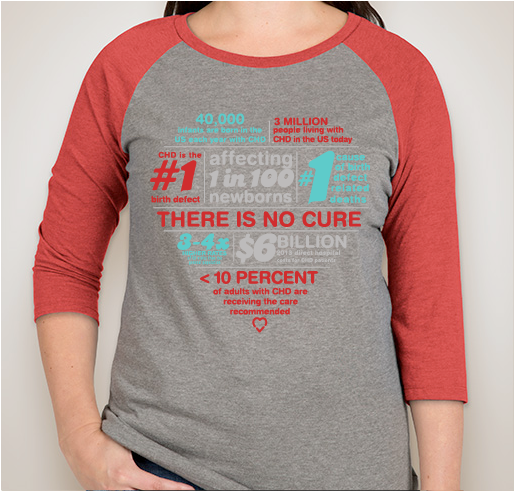 PCHA - Conquering CHD Fundraiser - unisex shirt design - front