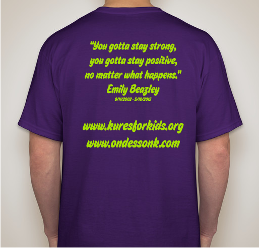 Heepwah for Hope: Remembering Emily Fundraiser - unisex shirt design - back