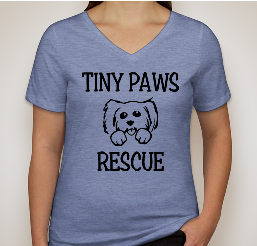 TINY PAWS APPAREL Fundraiser - unisex shirt design - front