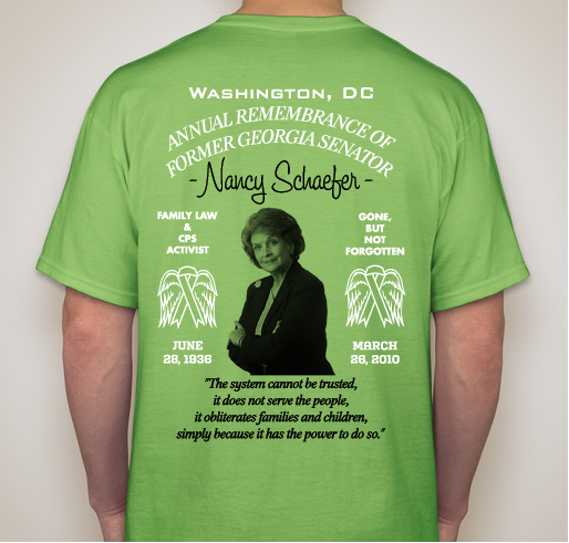 4th Annual Remembrance of Nancy Schaefer Rally Event Shirt/Hoodie Fundraiser Fundraiser - unisex shirt design - back