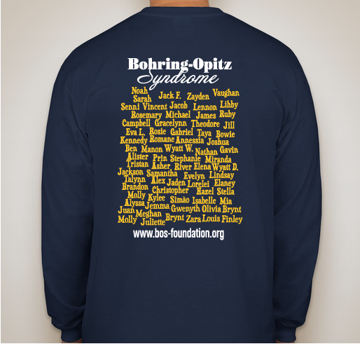 BOS Awareness Day T-Shirts Fundraiser - unisex shirt design - back