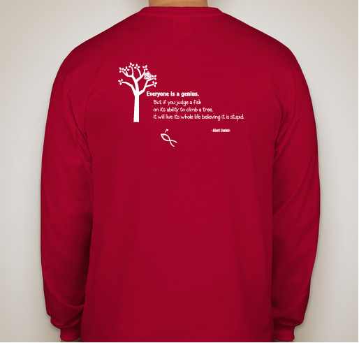 #SayDyslexia for Arlington teachers Fundraiser - unisex shirt design - back
