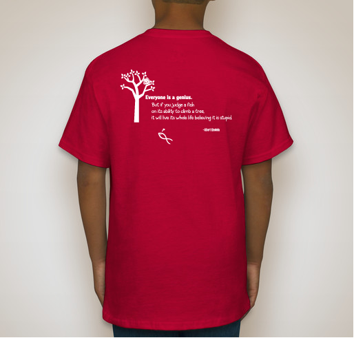 #SayDyslexia for Arlington teachers shirt design - zoomed