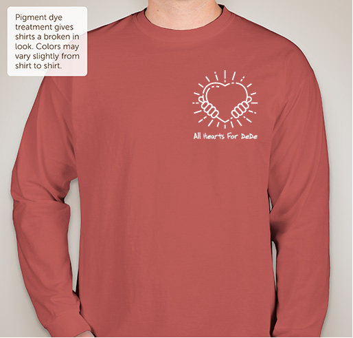 All Hearts for Dede Fundraiser - unisex shirt design - front