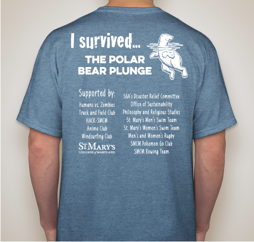 Polar Bear Plunge for Paradise Fundraiser - unisex shirt design - back
