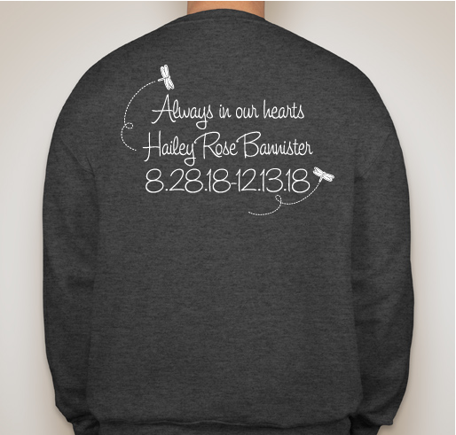 Hailey's Hope Fundraiser - unisex shirt design - back