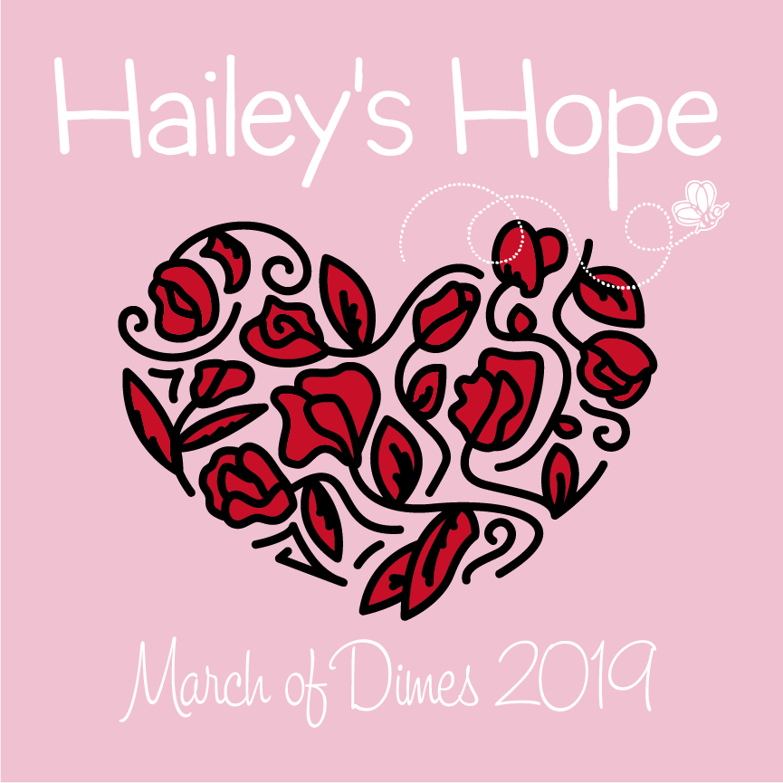 Hailey's Hope shirt design - zoomed