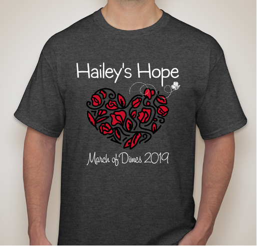 Hailey's Hope Fundraiser - unisex shirt design - front