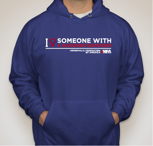 I Love Someone With A Bleeding Disorder Fundraiser - unisex shirt design - front